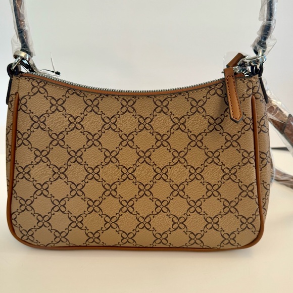 NWT. Nine West Collette Mini tan and brown shoulder crossbody bag - Picture 7 of 15